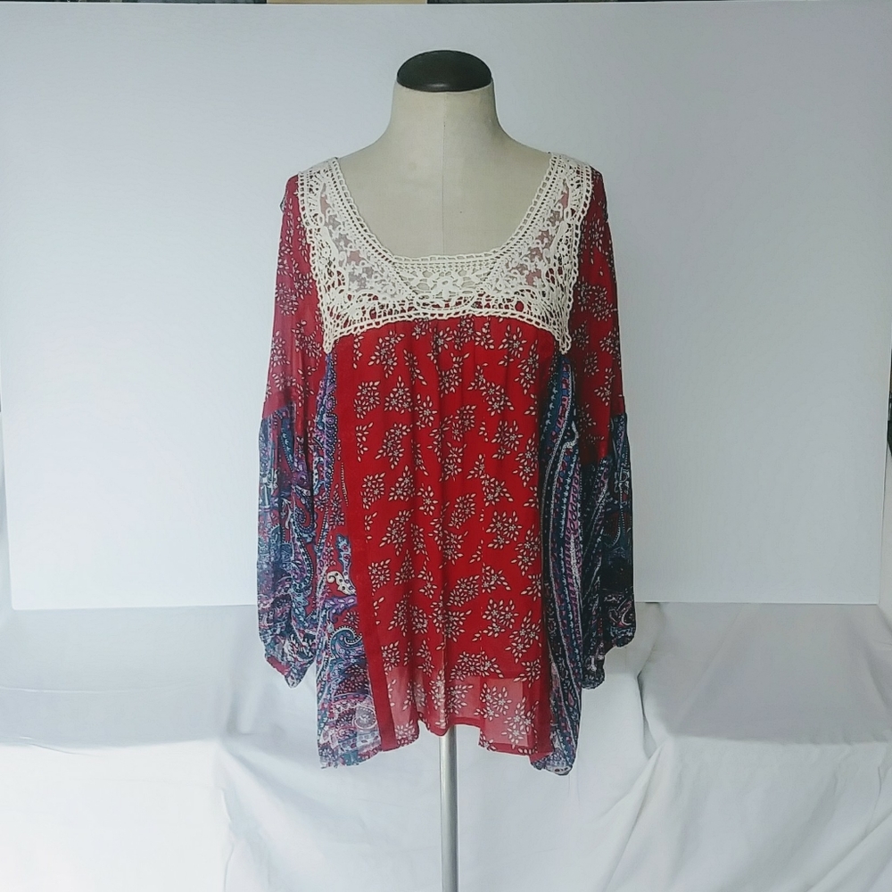 Bila peasant boho NWT top (XXL/2XL)